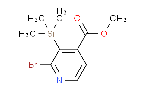 CAS No. 848243-28-7, Methyl 2-bromo-3-(trimethylsilyl)isonicotinate