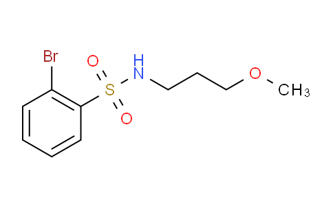 CAS No. 848906-56-9, 2-Bromo-N-(3-methoxypropyl)benzenesulfonamide