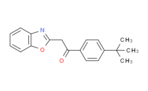CAS No. 849021-33-6, 2-(Benzo[d]oxazol-2-yl)-1-(4-(tert-butyl)phenyl)ethanone