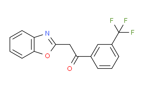 CAS No. 849021-37-0, 2-(Benzo[d]oxazol-2-yl)-1-(3-(trifluoromethyl)phenyl)ethanone