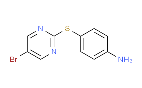 CAS No. 849035-61-6, 4-[(5-Bromopyrimidin-2-yl)thio]aniline