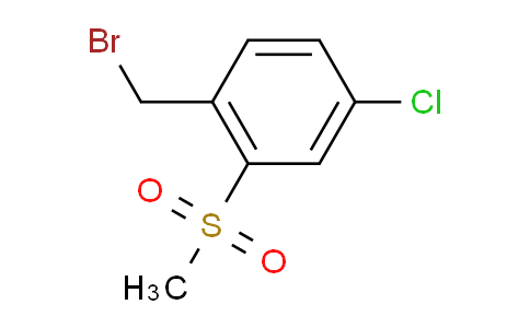 CAS No. 849035-64-9, 1-(Bromomethyl)-4-chloro-2-(methylsulfonyl)benzene