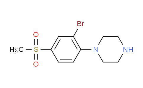 CAS No. 849035-69-4, 1-[2-Bromo-4-(methylsulphonyl)phenyl]piperazine