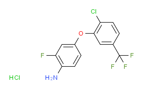 CAS No. 849776-61-0, 4-(2-chloro-5-(trifluoromethyl)phenoxy)-2-fluoroaniline hydrochloride