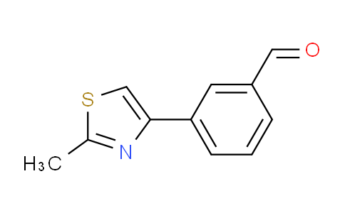 CAS No. 850375-05-2, 3-(2-Methylthiazol-4-yl)benzaldehyde