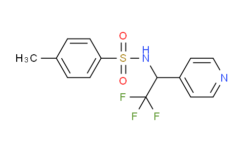 CAS No. 851165-68-9, 4-Methyl-N-(2,2,2-trifluoro-1-pyridin-4-ylethyl)benzenesulfonamide