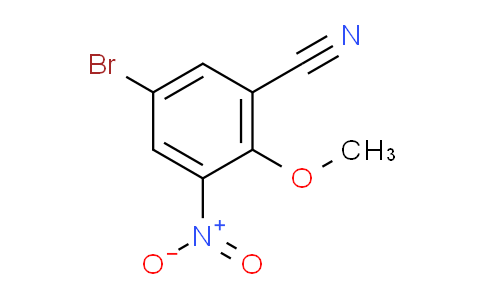 CAS No. 855290-36-7, 5-Bromo-2-methoxy-3-nitrobenzonitrile