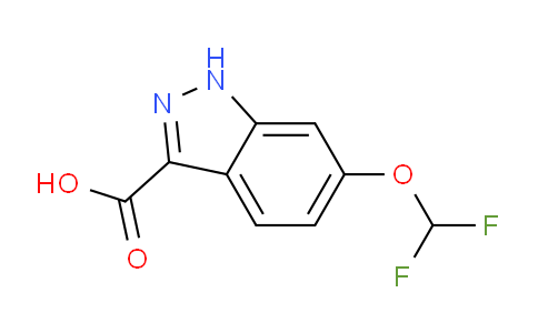 CAS No. 858661-80-0, 6-(Difluoromethoxy)-1H-indazole-3-carboxylic acid