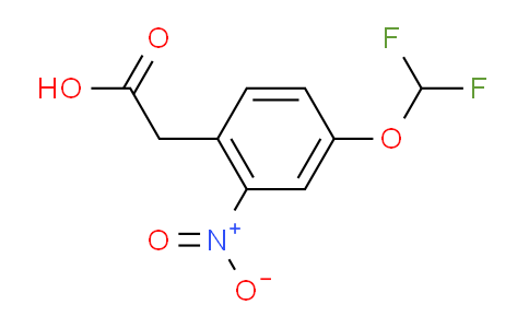 CAS No. 858671-88-2, 2-[4-(Difluoromethoxy)-2-nitrophenyl]acetic acid
