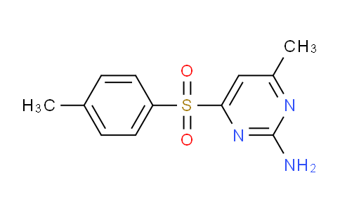CAS No. 860648-93-7, 4-Methyl-6-(4-methylbenzenesulfonyl)pyrimidin-2-amine
