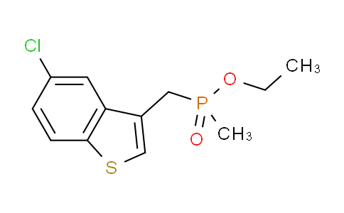 CAS No. 862094-19-7, 5-Chloro-3-[[ethoxy(methyl)phosphoryl]methyl]-1-benzothiophene