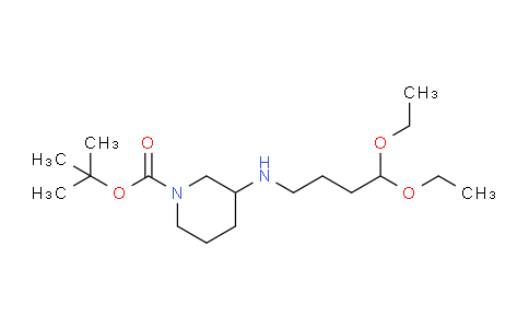 CAS No. 864684-94-6, 3-(4,4-diethoxybutylamino)-1-piperidinecarboxylic acid tert-butyl ester