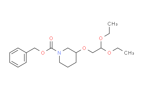 CAS No. 864684-95-7, 3-(2,2-diethoxyethoxy)-1-piperidinecarboxylic acid (phenylmethyl) ester