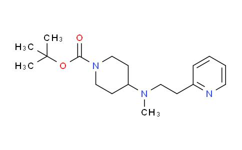 CAS No. 864685-08-5, 4-[methyl-[2-(2-pyridinyl)ethyl]amino]-1-piperidinecarboxylic acid tert-butyl ester