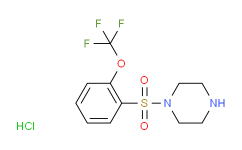 CAS No. 864759-57-9, 1-((2-(trifluoromethoxy)phenyl)sulfonyl)piperazine hydrochloride