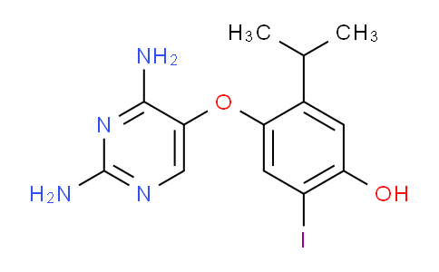 CAS No. 865304-65-0, 4-(2,4-DiaMino-pyriMidin-5-yloxy)-2-iodo-5-isopropyl-phenol
