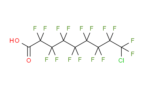 CAS No. 865-79-2, 9-chloro-2,2,3,3,4,4,5,5,6,6,7,7,8,8,9,9-hexadecafluorononanoic acid