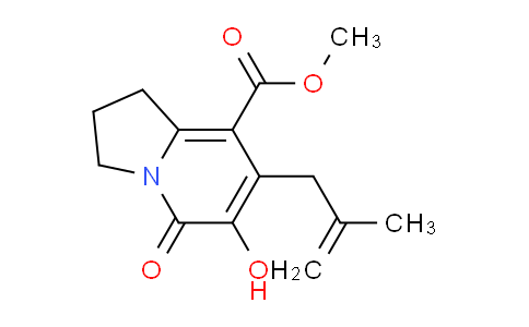 CAS No. 866393-53-5, 6-hydroxy-7-(2-methylprop-2-enyl)-5-oxo-2,3-dihydro-1H-indolizine-8-carboxylic acid methyl ester