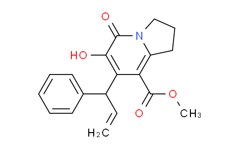 CAS No. 866393-54-6, Methyl 6-hydroxy-5-oxo-7-(1-phenylallyl)-1,2,3,5-tetrahydroindolizine-8-carboxylate