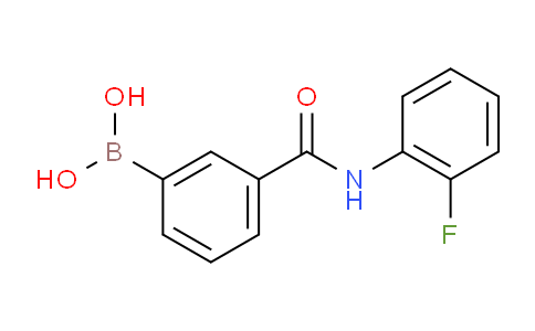 CAS No. 874288-35-4, [3-[(2-fluoroanilino)-oxomethyl]phenyl]boronic acid