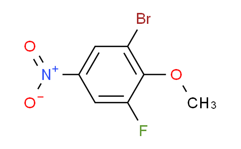 CAS No. 875664-36-1, 1-Bromo-3-fluoro-2-methoxy-5-nitrobenzene