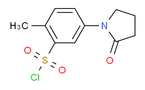 CAS No. 878433-23-9, 2-Methyl-5-(2-oxopyrrolidin-1-yl)benzene-1-sulfonyl chloride