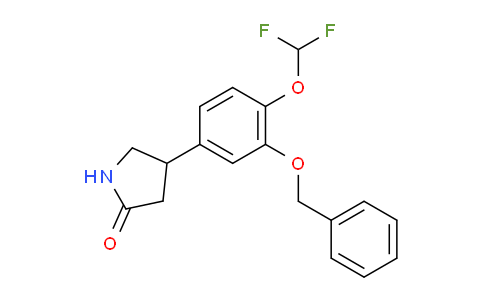 CAS No. 885056-45-1, 4-[4-(difluoromethoxy)-3-phenylmethoxyphenyl]-2-pyrrolidinone