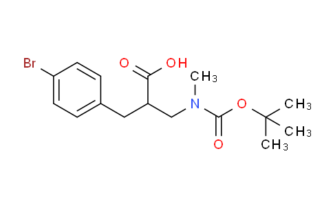 CAS No. 886364-70-1, 2-[(4-bromophenyl)methyl]-3-[methyl-[(2-methylpropan-2-yl)oxy-oxomethyl]amino]propanoic acid
