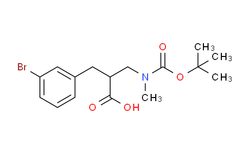 CAS No. 886364-79-0, 2-[(3-bromophenyl)methyl]-3-[methyl-[(2-methylpropan-2-yl)oxy-oxomethyl]amino]propanoic acid