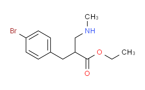 CAS No. 886365-98-6, Ethyl 3-(4-bromo-phenyl)-2-methylaminomethyl-propionate