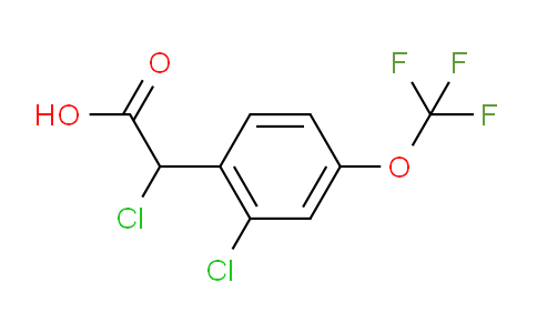 CAS No. 886503-16-8, 2-chloro-2-[2-chloro-4-(trifluoromethoxy)phenyl]acetic acid