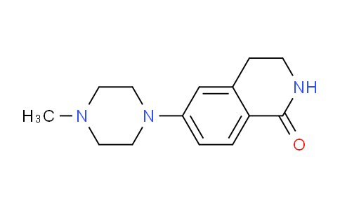 CAS No. 888226-98-0, 6-(4-methyl-1-piperazinyl)-3,4-dihydro-2H-isoquinolin-1-one