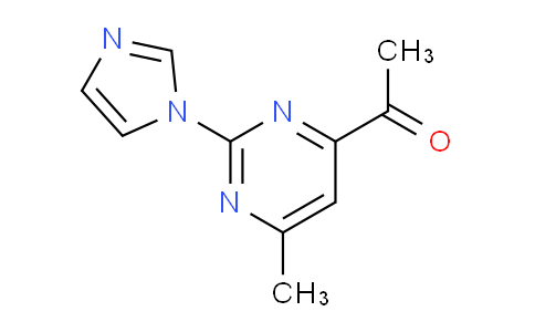 CAS No. 888313-52-8, 1-[2-(1-imidazolyl)-6-methyl-4-pyrimidinyl]ethanone