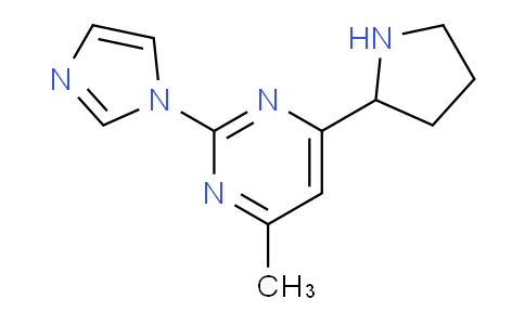 CAS No. 888313-62-0, 2-(1H-imidazol-1-yl)-4-methyl-6-(2-pyrrolidinyl)Pyrimidine