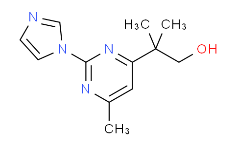 CAS No. 888314-14-5, 2-[2-(1-imidazolyl)-6-methyl-4-pyrimidinyl]-2-methyl-1-propanol