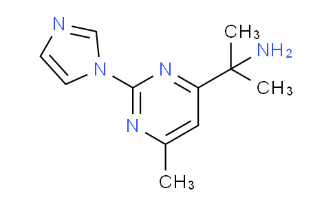 CAS No. 888314-20-3, 2-(2-(1H-imidazol-1-yl)-6-methylpyrimidin-4-yl)propan-2-amine