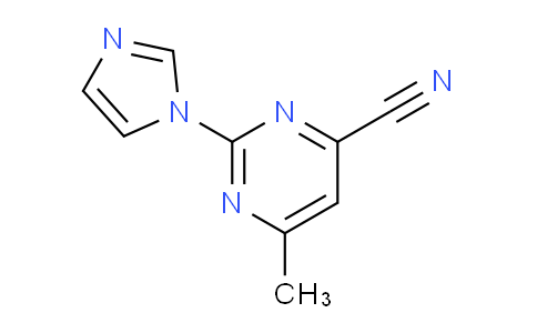 CAS No. 888314-62-3, 2-(1H-Imidazol-1-yl)-6-methylpyrimidine-4-carbonitrile