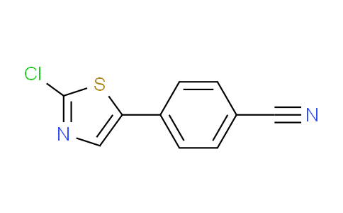 CAS No. 889672-75-7, 4-(2-chloro-5-thiazolyl)benzonitrile