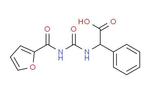 CAS No. 89307-25-5, 2-[[[[2-furanyl(oxo)methyl]amino]-oxomethyl]amino]-2-phenylacetic acid