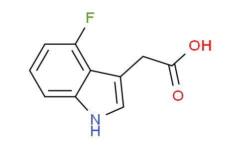 CAS No. 89434-03-7, 2-(4-Fluoro-1H-indol-3-yl)acetic acid