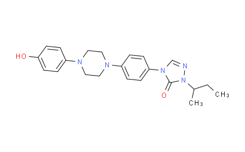 CAS No. 89848-21-5, 2,4-Dihydro-4-[4-[4-(4-hydroxyphenyl)-1-piperazinyl]phenyl]-2-(1-methylpropyl)-3H-1,2,4-triazole-3-one