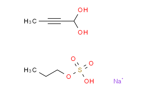 CAS No. 90268-78-3, 2-butyne-1,1-diol; sodium; sulfuric acid propyl ester