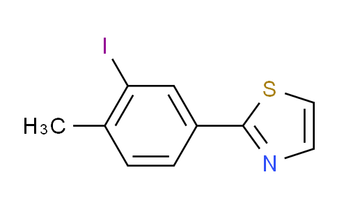 CAS No. 903522-16-7, 2-(3-iodo-4-methylphenyl)thiazole