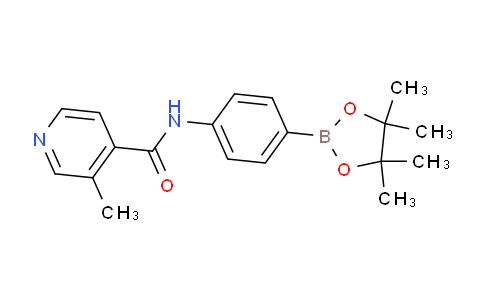 CAS No. 903522-32-7, 3-Methyl-N-[4-(4,4,5,5-tetramethyl-1,3,2-dioxaborolan-2-yl)phenyl]-4-pyridinecarboxamide