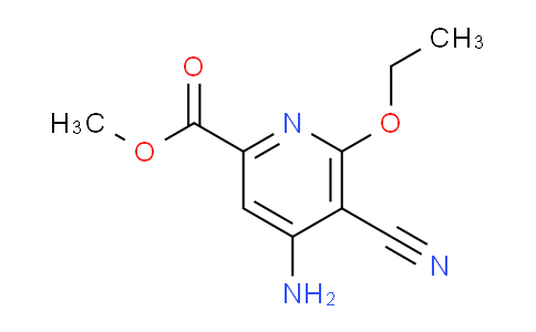 CAS No. 904309-88-2, 4-amino-5-cyano-6-ethoxy-2-pyridinecarboxylic acid methyl ester