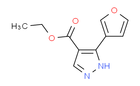 CAS No. 908271-38-5, 5-(3-furanyl)-1H-pyrazole-4-carboxylic acid ethyl ester