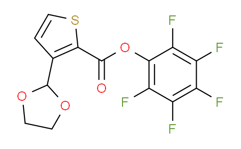 CAS No. 910037-02-4, Perfluorophenyl 3-(1,3-dioxolan-2-yl)thiophene-2-carboxylate