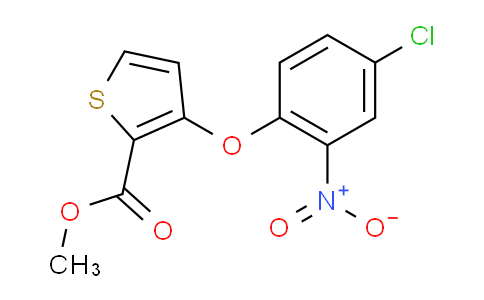CAS No. 91041-13-3, 3-(4-chloro-2-nitrophenoxy)-2-thiophenecarboxylic acid methyl ester