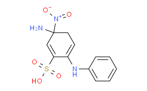 CAS No. 91-29-2, 3-amino-6-anilino-3-nitro-1-cyclohexa-1,5-dienesulfonic acid