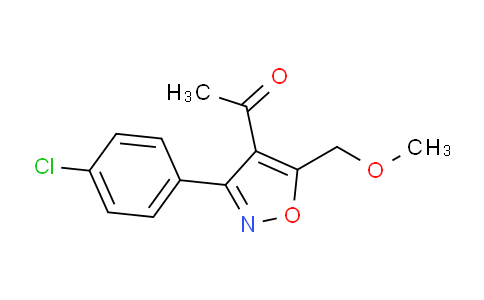 CAS No. 914287-51-7, 1-[3-(4-chlorophenyl)-5-(methoxymethyl)-4-isoxazolyl]ethanone